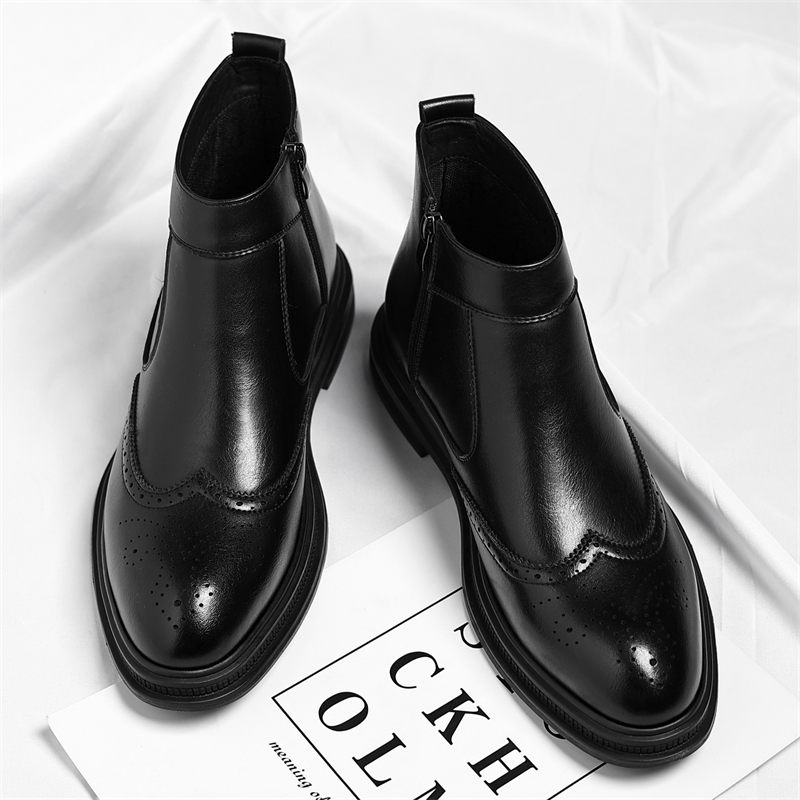 Men'S Style Formal Wear - Sepatu Bot Tinggi Bisnis Pria Bersol