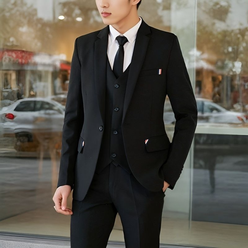 Korean Men Formal Wear - Setelan Jas Pria 2 Potong Slim