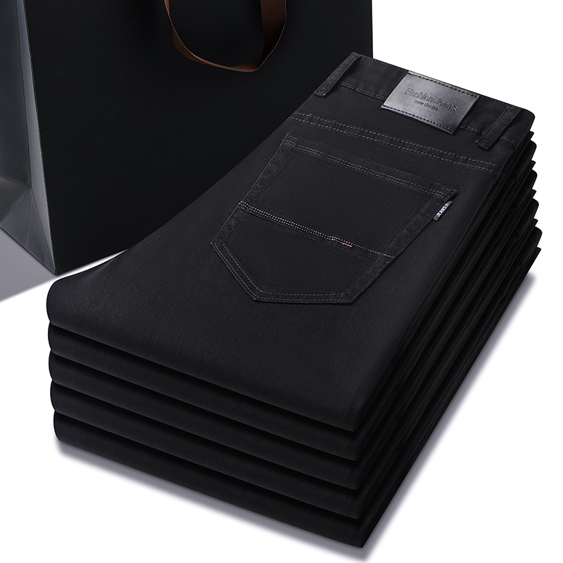 Men Formal Wear With Jeans - Jins hitam murni pria, pakaian Formal