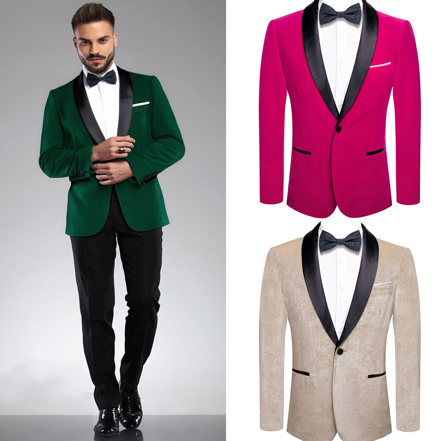 Men Formal Wear Without Suit - Jas Pria Single Breasted (Tanpa Dasi