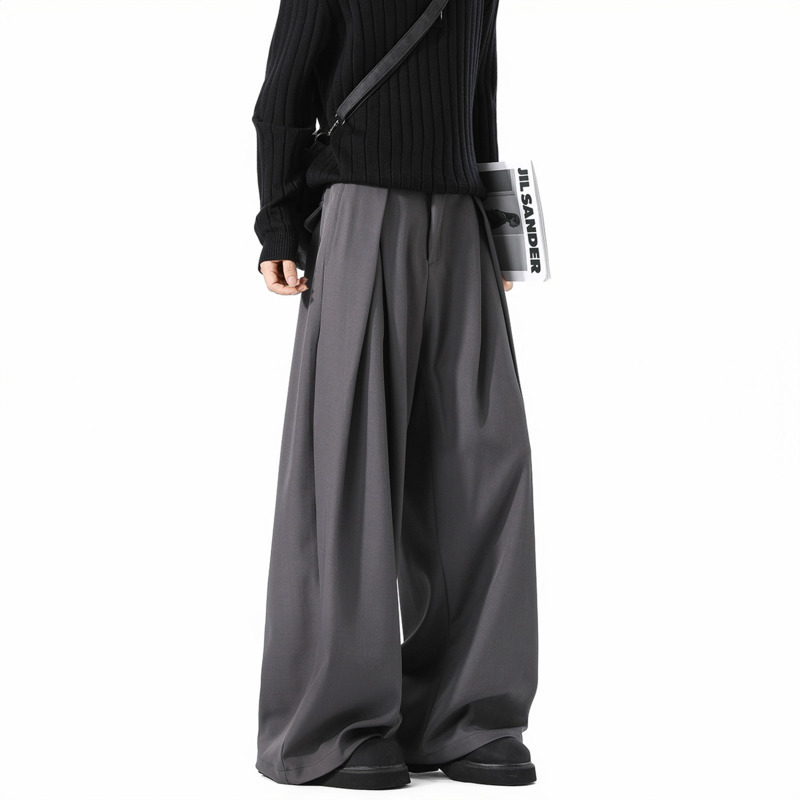 Korean Men Formal Wear - Celana Setelan Ukuran Besar Celana Panjang