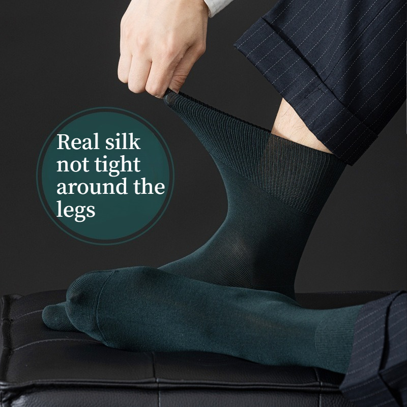 Men Formal Wear Top - Kaos Kaki Bisnis Pria dari Sutra