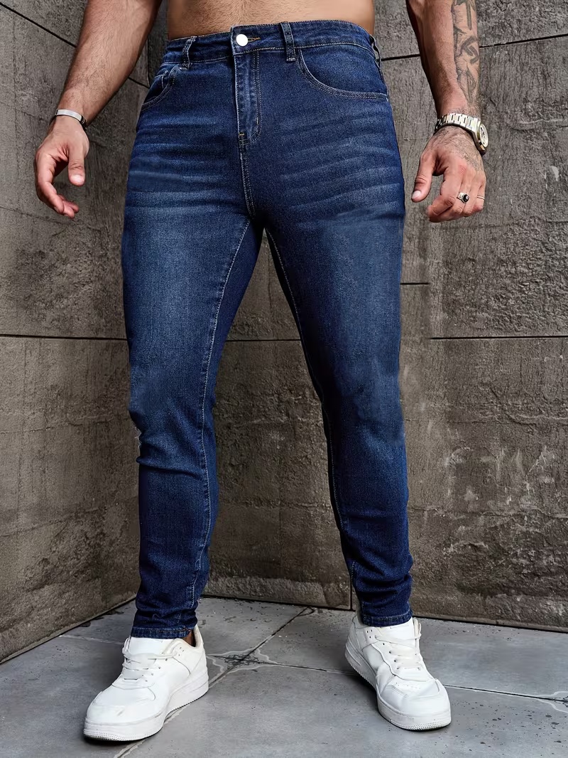 Men Formal Wear With Jeans - Celana Jeans Stretch Pria - Cocok