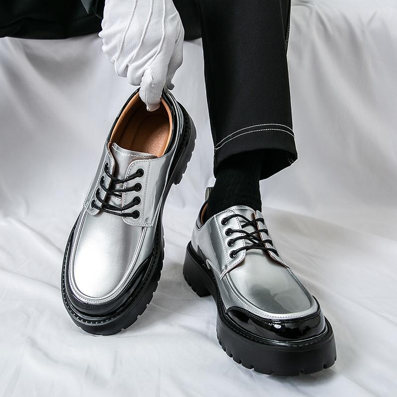 Large Men Formal Wear - Sepatu Kulit Kasual Pria Besar Ujung