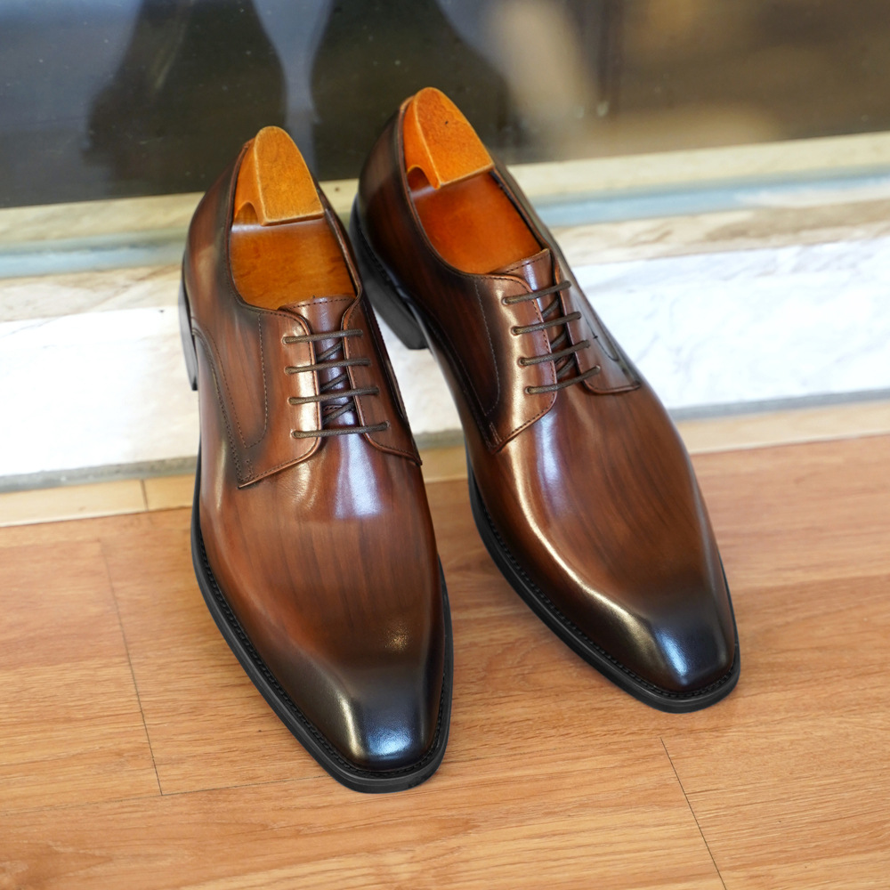 Men'S Formal Office Wear Shoes - Sepatu Kasual Bisnis Pria Derby Kulit
