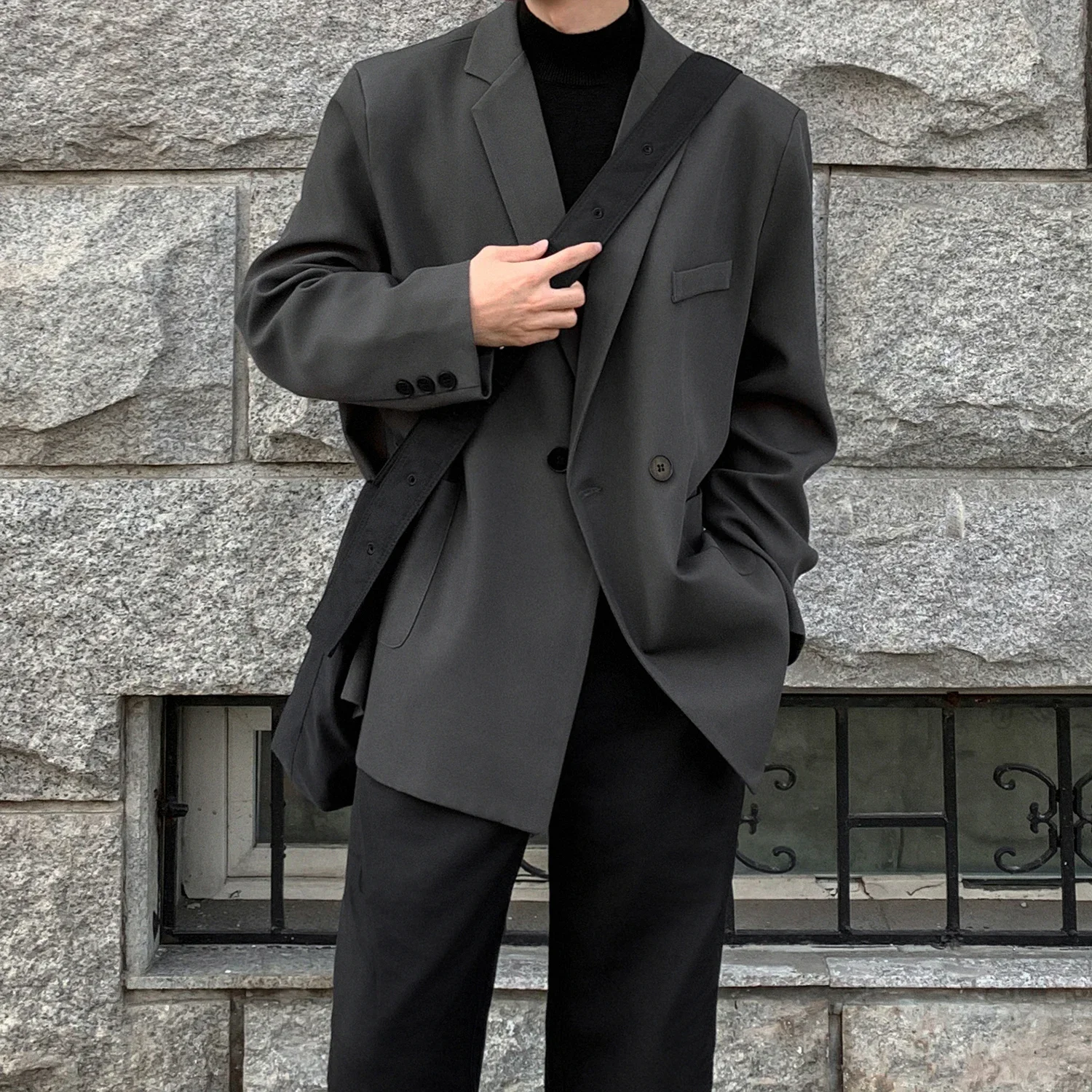 Korean Men Formal Wear - Blazer Formal Pria Musim Semi Musim