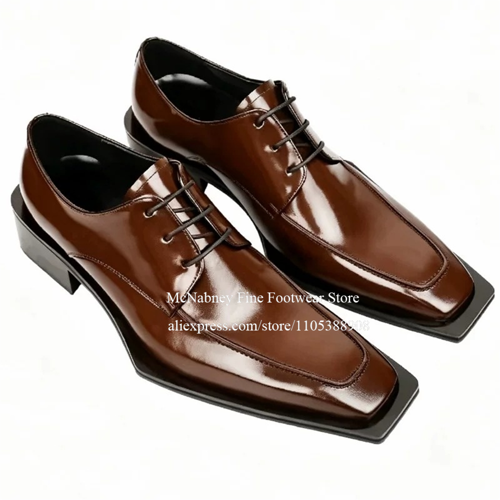 Men'S Style Formal Wear - Sepatu Kulit Berpaku Kancing Model Oxford