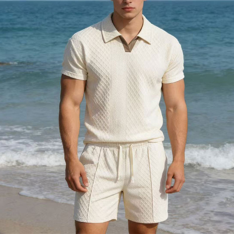 Slim Fit Suit Set - Setelan Pria Musim Panas 2026 100kg,