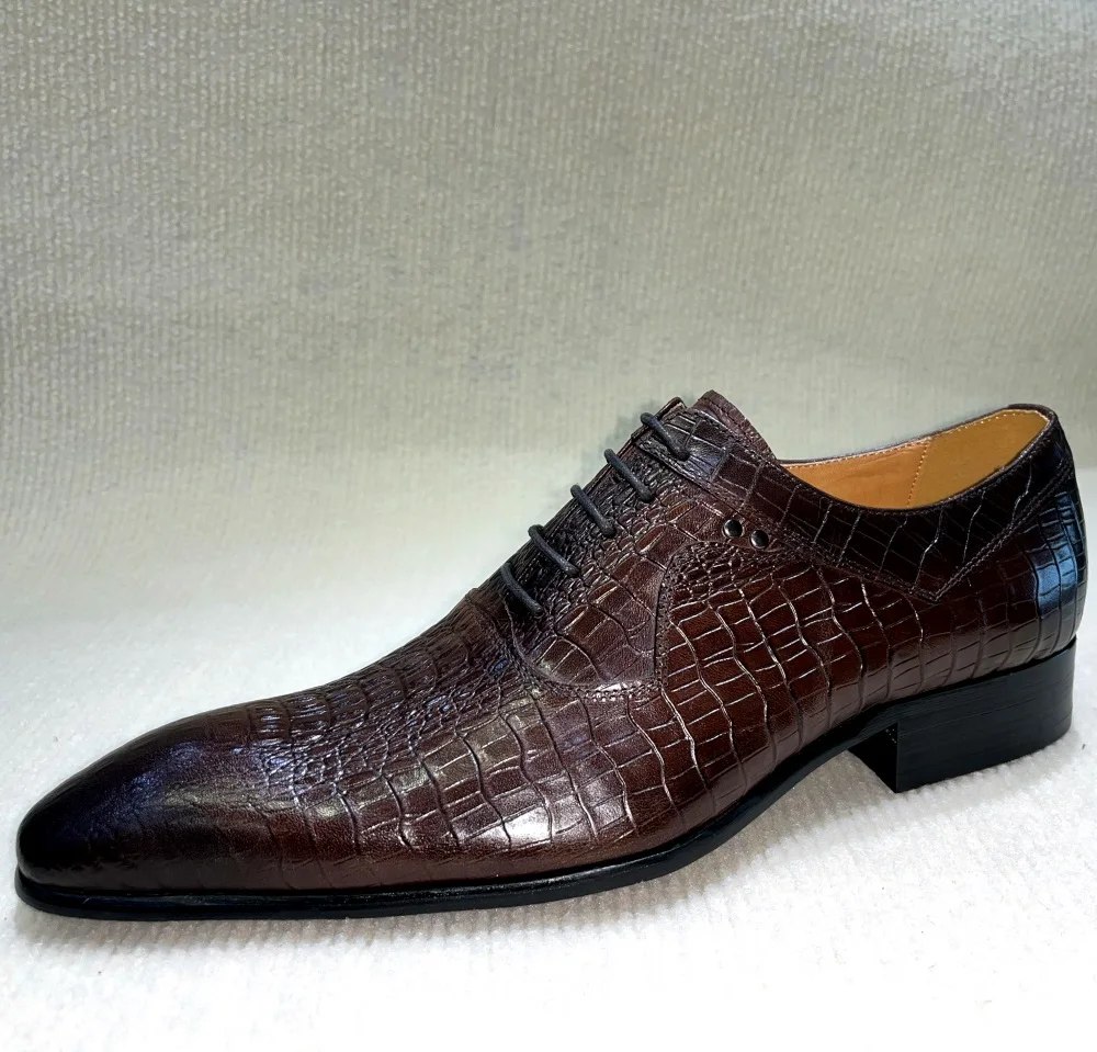 Sepatu Oxford Ujung Lancip Pri - Men'S Formal Office Wear Shoes ulasan dan harga
