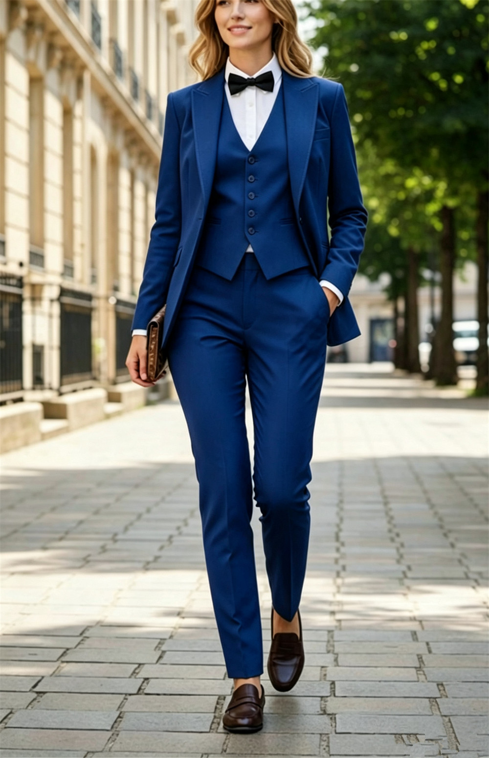Setelan Wanita Mewah Elegan Fo - Slim Fit Suit Set ulasan dan harga