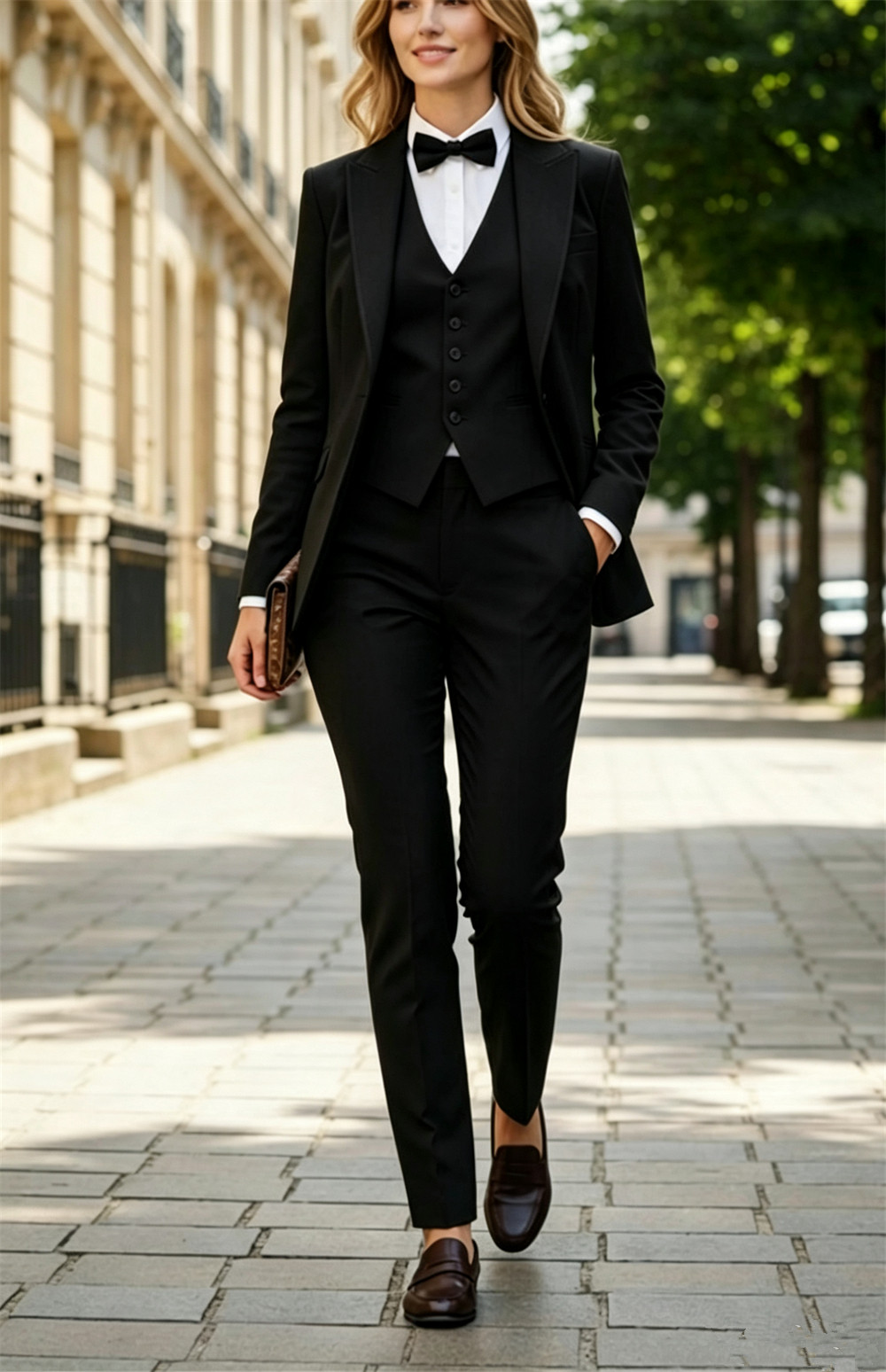 Setelan Wanita Mewah Elegan Fo - Slim Fit Suit Set ulasan dan harga