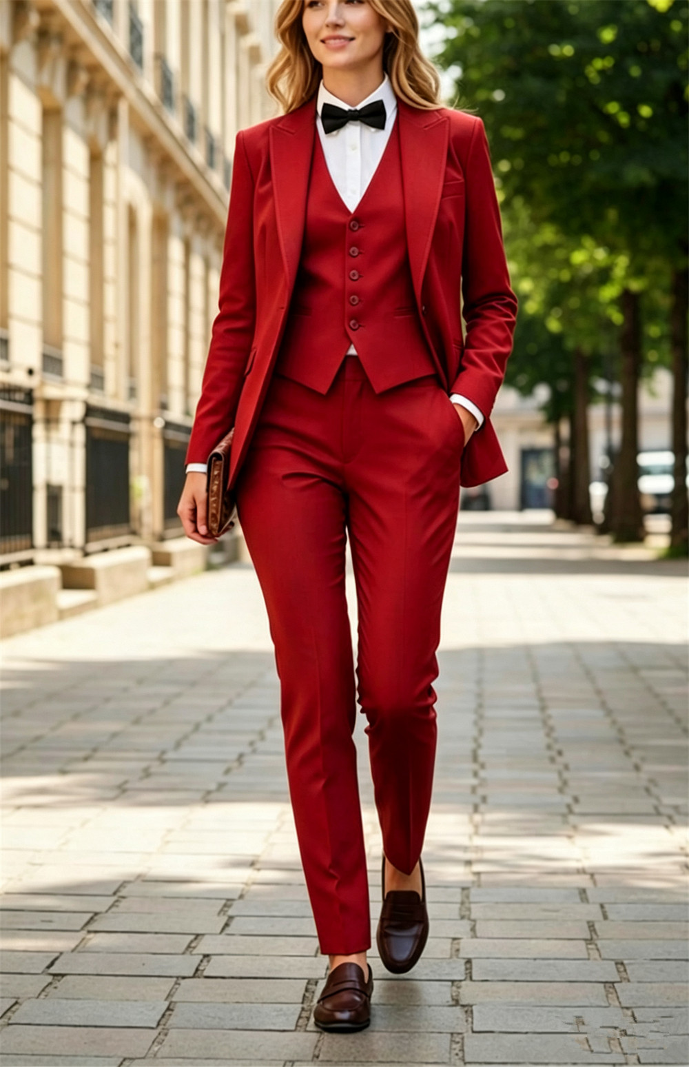Setelan Wanita Mewah Elegan Fo - Slim Fit Suit Set ulasan dan harga