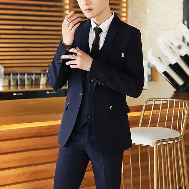Setelan Jas Pria 2 Potong Slim - Korean Men Formal Wear ulasan dan harga