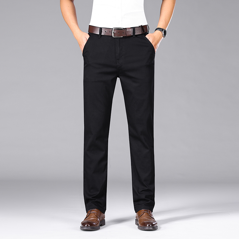 Jins hitam murni pria, pakaian - Men Formal Wear With Jeans ulasan dan harga