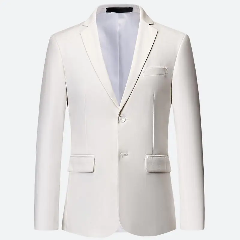 Jaket Formal Putih Pria Jaket  - Korean Men Formal Wear ulasan dan harga