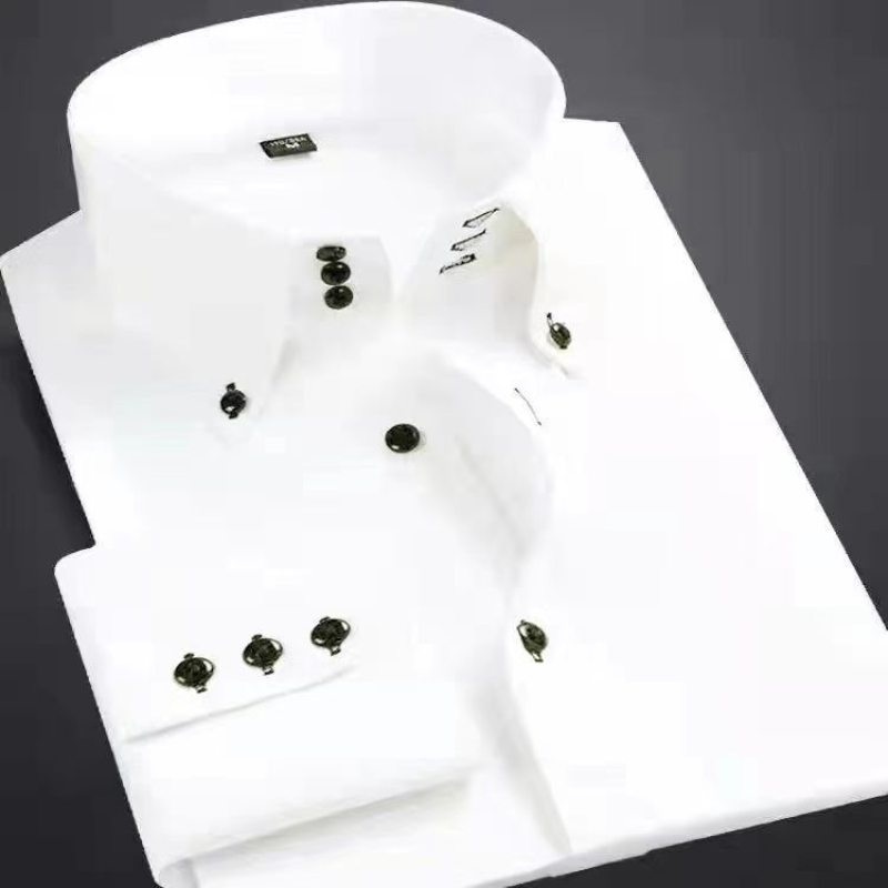 Kemeja lengan panjang desainer - Korean Men Formal Wear ulasan dan harga