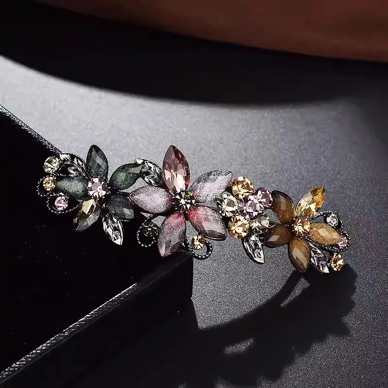 Jepit Rambut Bunga Berlapis Rh - Tie Bar Clip ulasan dan harga