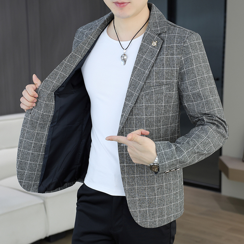 Blazer Pria Outdoor untuk Bers - Korean Men Formal Wear ulasan dan harga