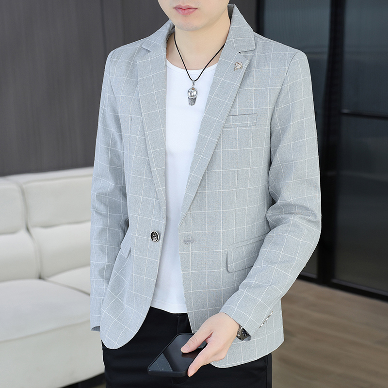 Blazer Pria Outdoor untuk Bers - Korean Men Formal Wear ulasan dan harga