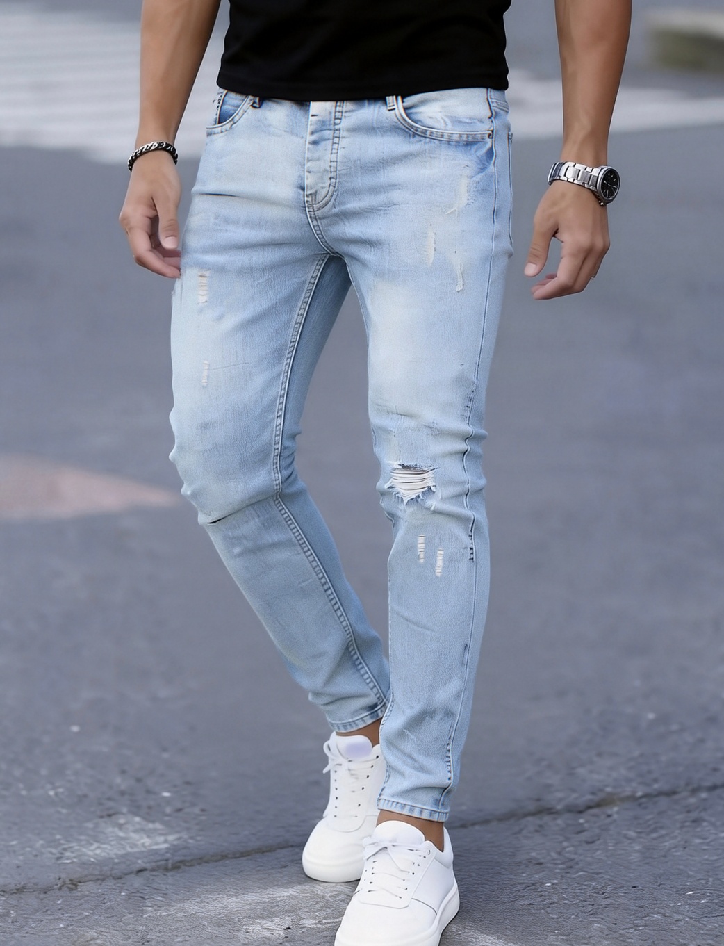 Celana Jeans Slim Fit Stretch  - Men Formal Wear With Jeans ulasan dan harga