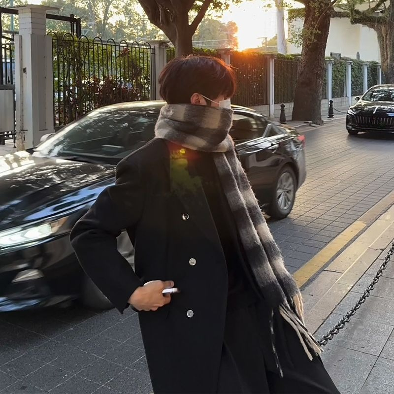 Jas Pria Wol Gaya Korea Panjan - Korean Men Formal Wear ulasan dan harga