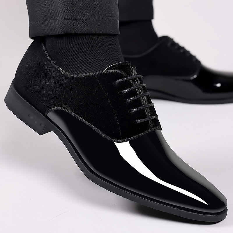 Sepatu pantofel kulit untuk pr - Men Formal Wear Wedding ulasan dan harga