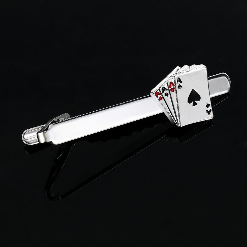 Klip Dasi Kartu Poker Kreatif  - Tie Bar Clip ulasan dan harga