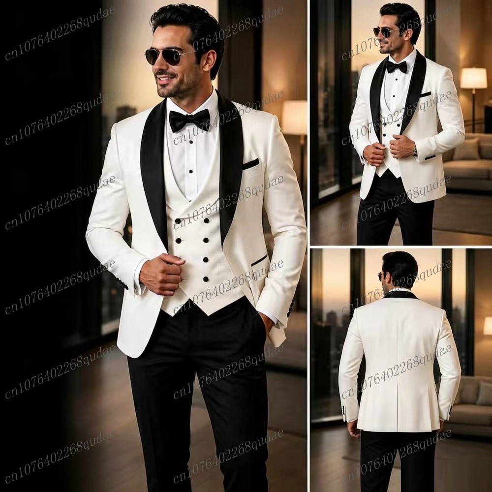 Jas Formal Pria Putih dan Hita - Men Formal Wear Black And White ulasan dan harga