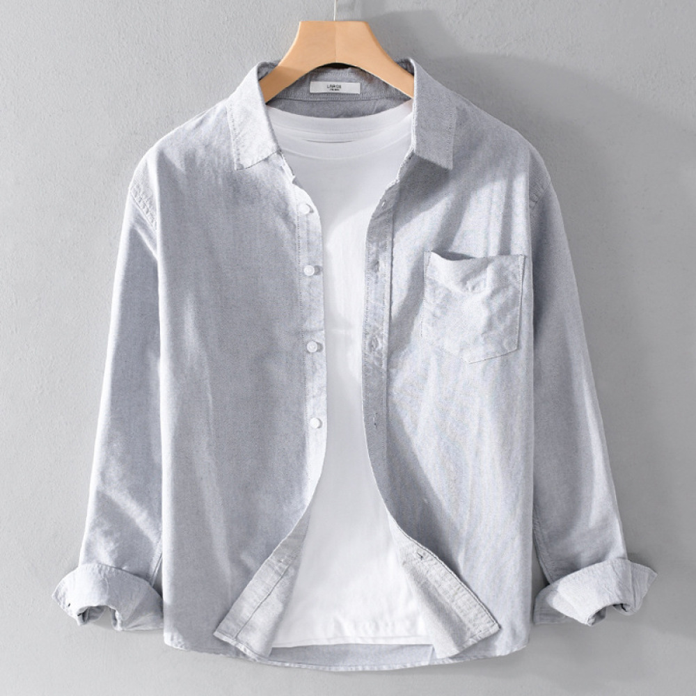 Kemeja Pria Lengan Panjang Fas - Korean Men Formal Wear ulasan dan harga