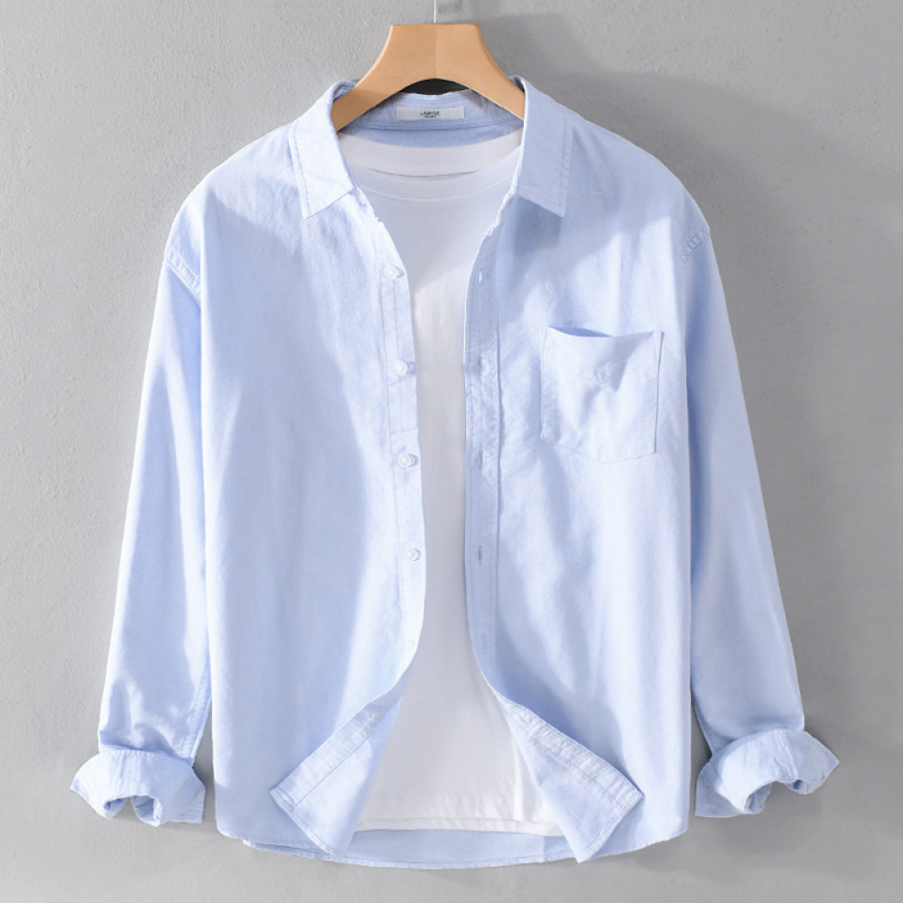 Kemeja Pria Lengan Panjang Fas - Korean Men Formal Wear ulasan dan harga