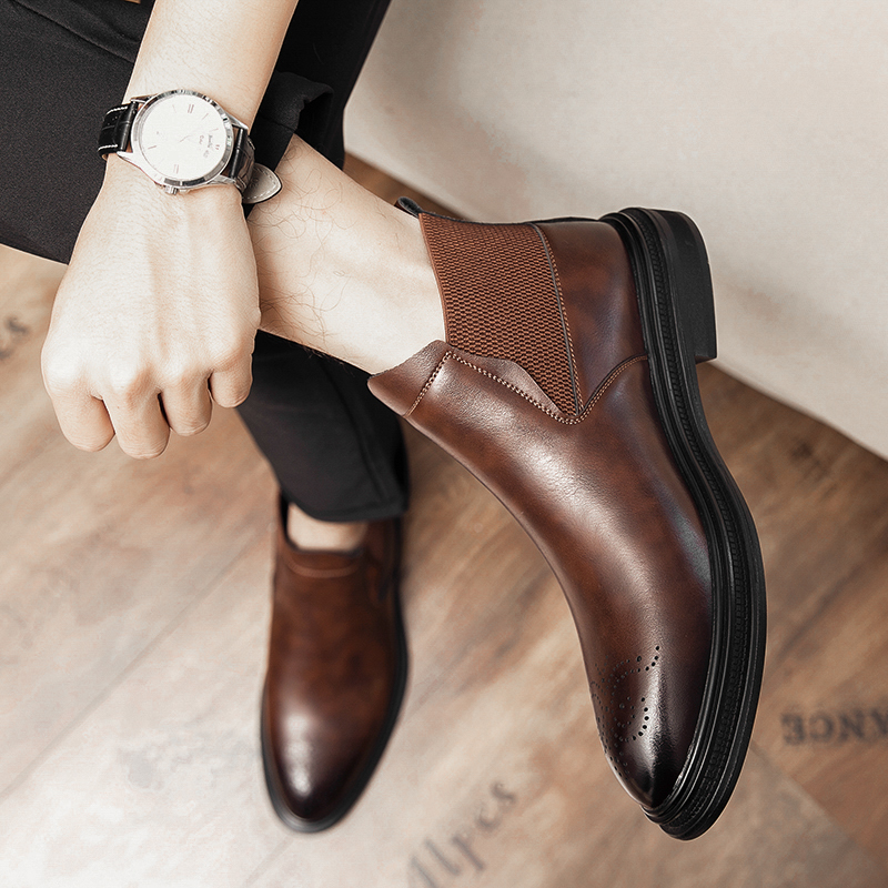 Sepatu kulit high-top serbagun - Men'S Style Formal Wear ulasan dan harga