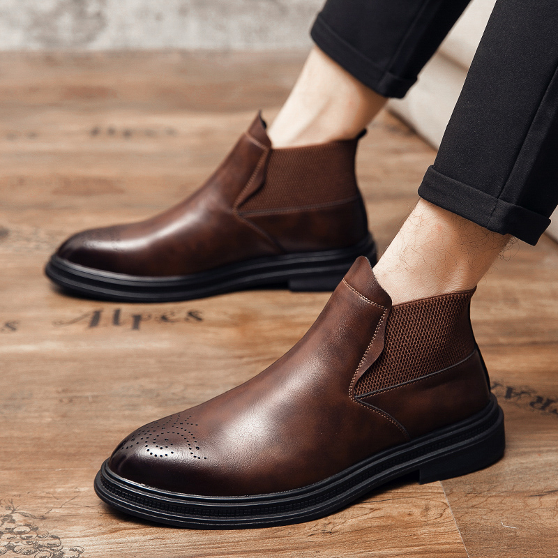 Sepatu kulit high-top serbagun - Men'S Style Formal Wear ulasan dan harga