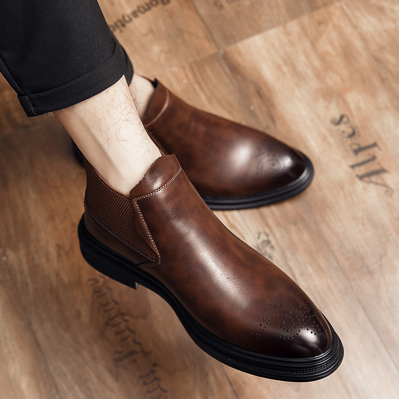 Sepatu kulit high-top serbagun - Men'S Style Formal Wear ulasan dan harga
