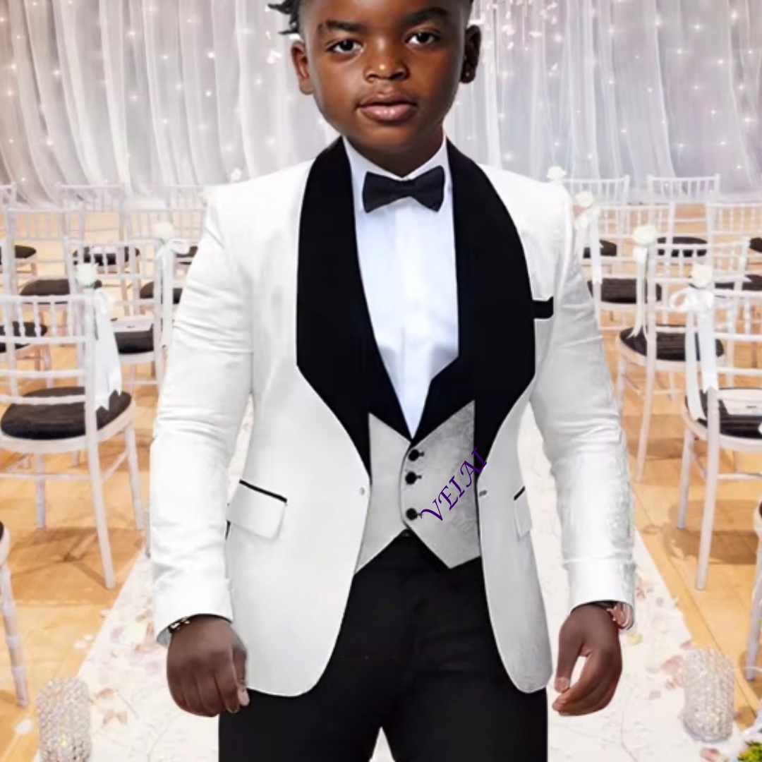 Setelan jas anak laki-laki 3 p - Slim Fit Suit Set ulasan dan harga