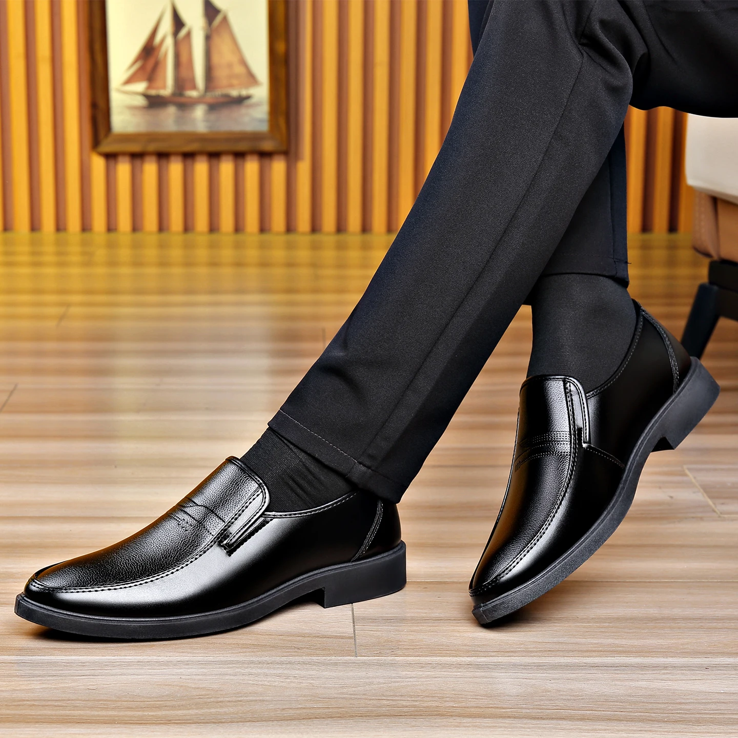 Sepatu Kulit Bisnis Pria Model - Men'S Formal Office Wear Shoes ulasan dan harga