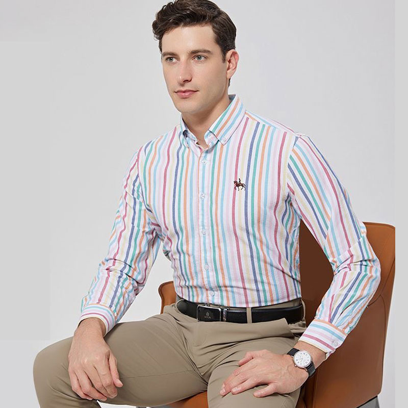 Baju lengan panjang Oxford unt - Large Men Formal Wear ulasan dan harga
