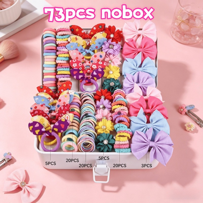 73PCS Set Aksesoris Rambut Ana - Tie Bar Clip ulasan dan harga
