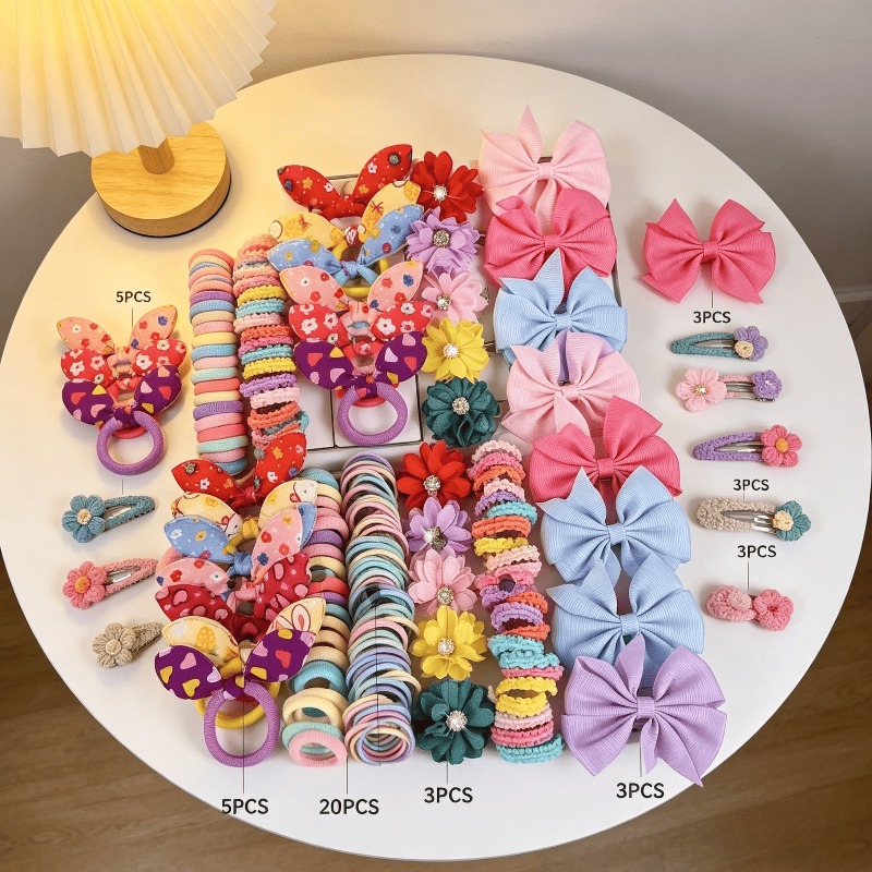 73PCS Set Aksesoris Rambut Ana - Tie Bar Clip ulasan dan harga