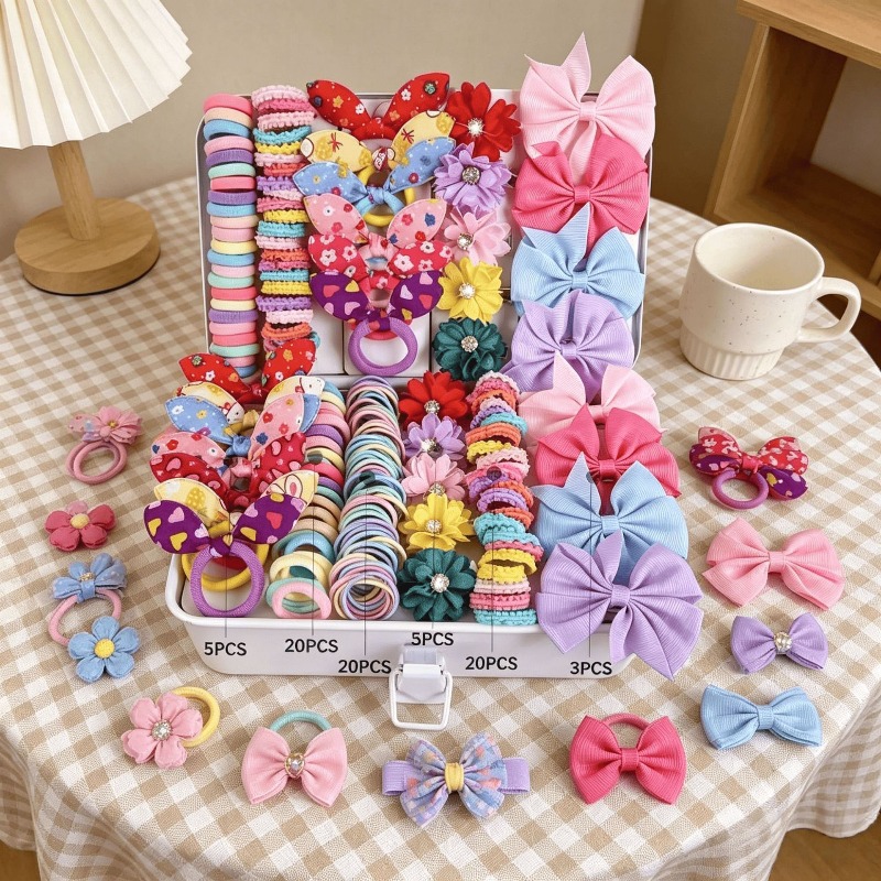 73PCS Set Aksesoris Rambut Ana - Tie Bar Clip ulasan dan harga