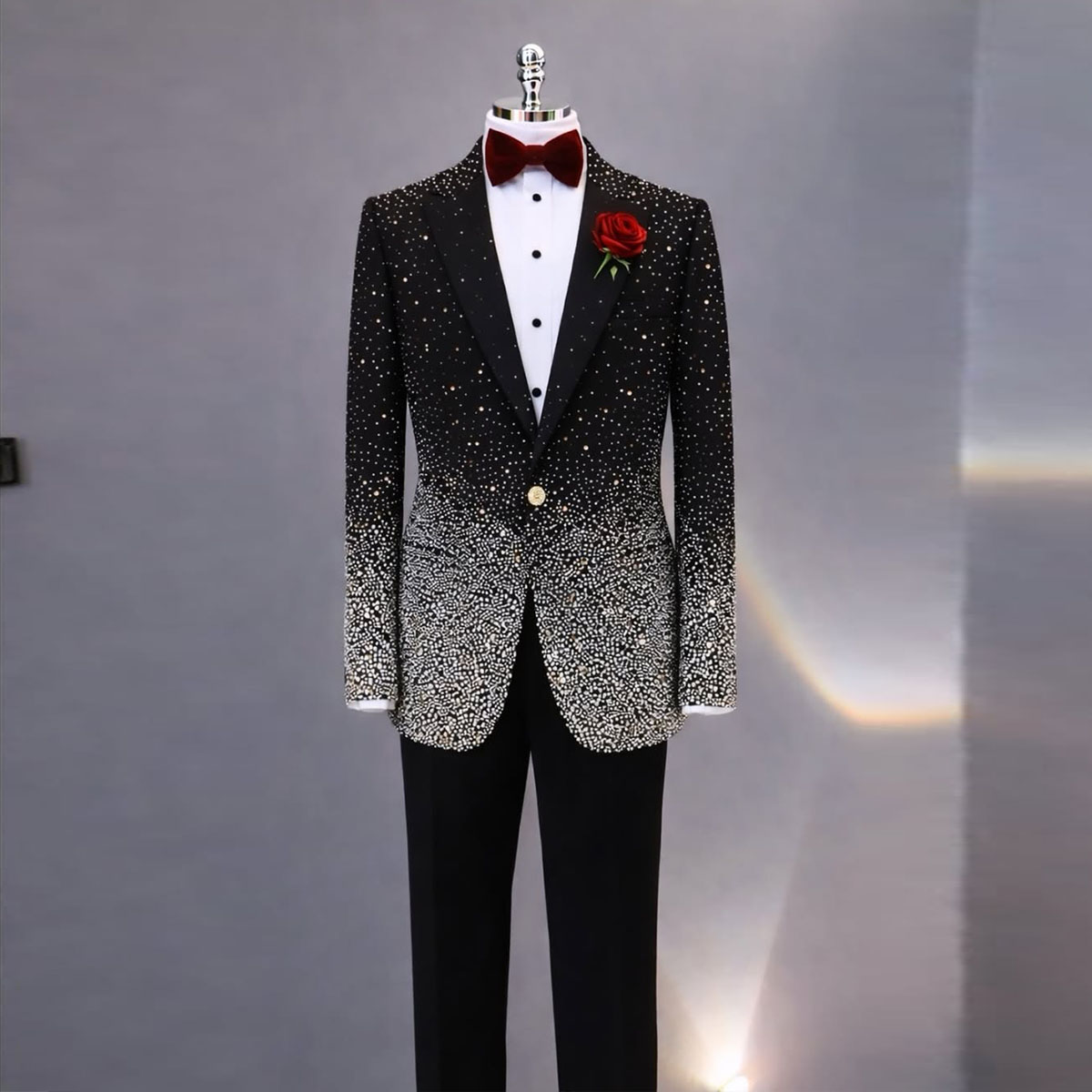 Jas Pria Berlian Imitasi Tampa - Men Formal Wear Wedding ulasan dan harga