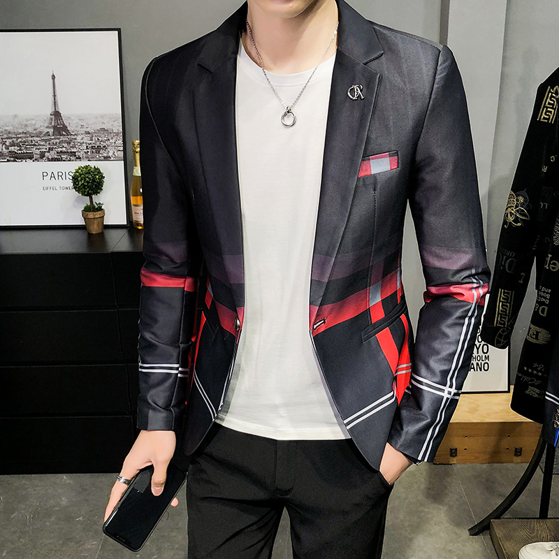 Jaket Setelan Blazer Pria 2025 - Korean Men Formal Wear ulasan dan harga