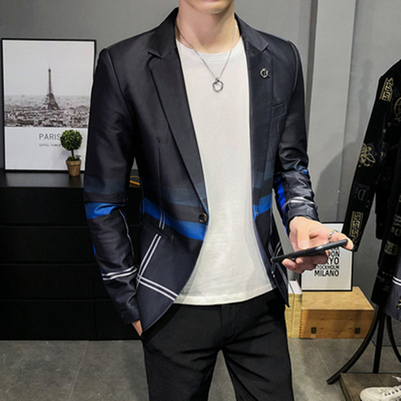 Jaket Setelan Blazer Pria 2025 - Korean Men Formal Wear ulasan dan harga