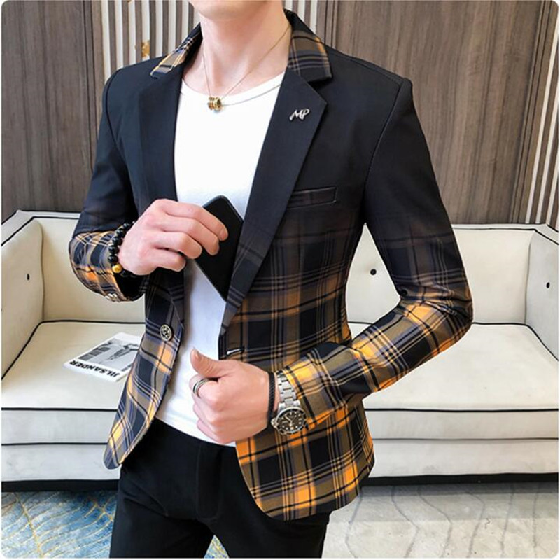 Jaket Setelan Blazer Pria 2025 - Korean Men Formal Wear ulasan dan harga