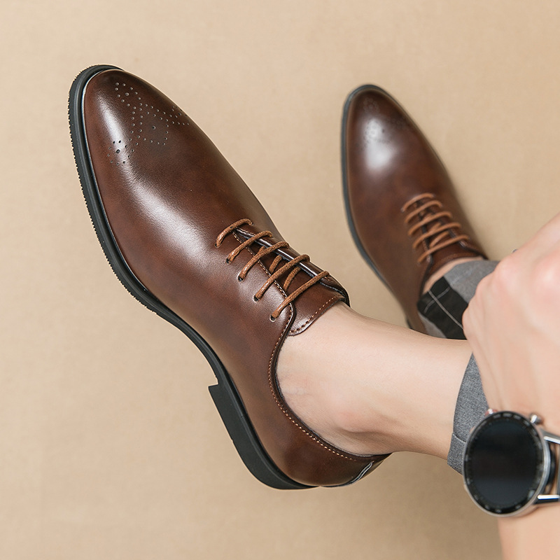 Sepatu Kulit Formal Pria untuk - Men'S Formal Office Wear Shoes ulasan dan harga